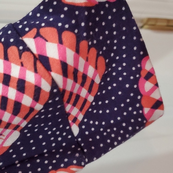 Lily Pulitzer KARI seashell Rayon Dress Size Small Navy & Pink - Picture 5 of 9